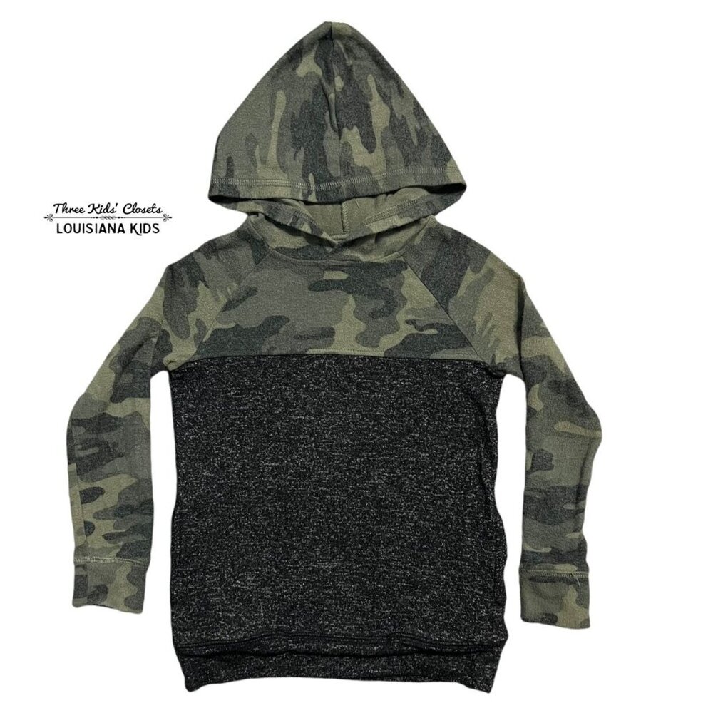 Runway Boys 5Y Softspun Camouflage Hoodie Sweatshirt